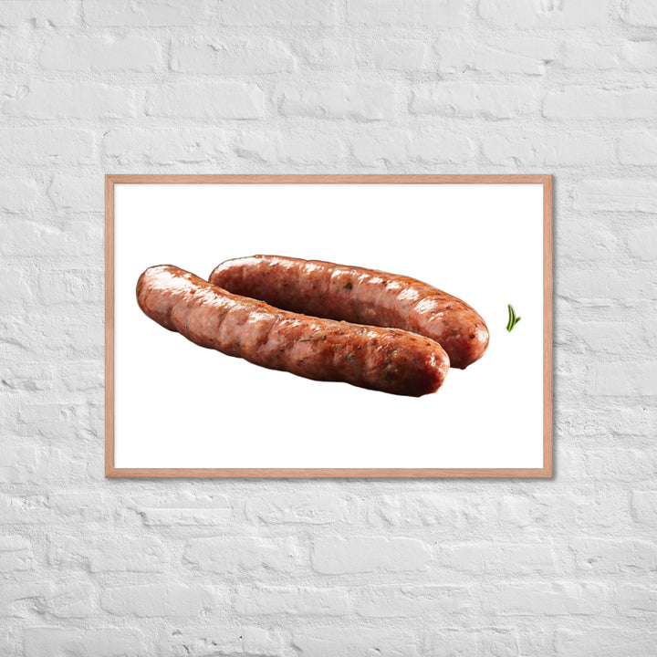 Veal Sausage Delight Framed poster 🤤 from Yumify.AI