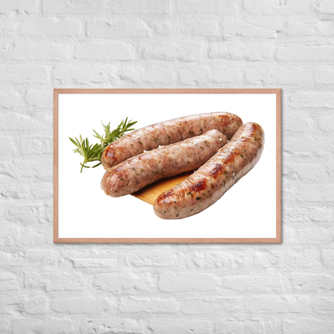 Veal Sausage Delight Framed poster 🤤 from Yumify.AI