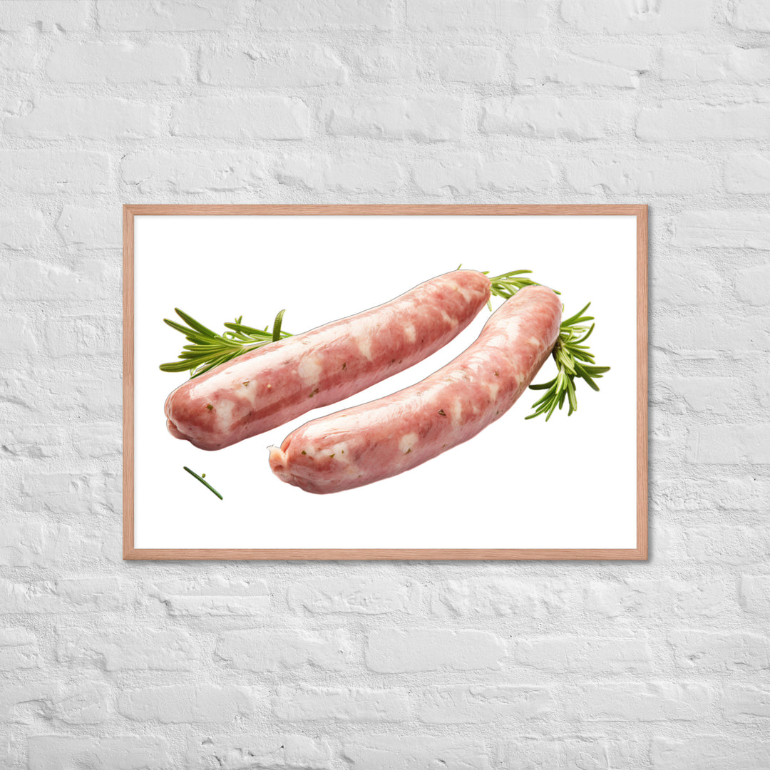 Veal Sausage Delight Framed poster 🤤 from Yumify.AI