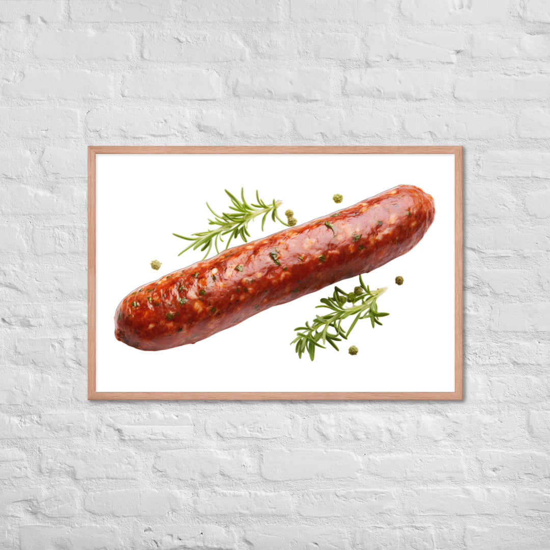 Lamb Sausage Framed poster 🤤 from Yumify.AI