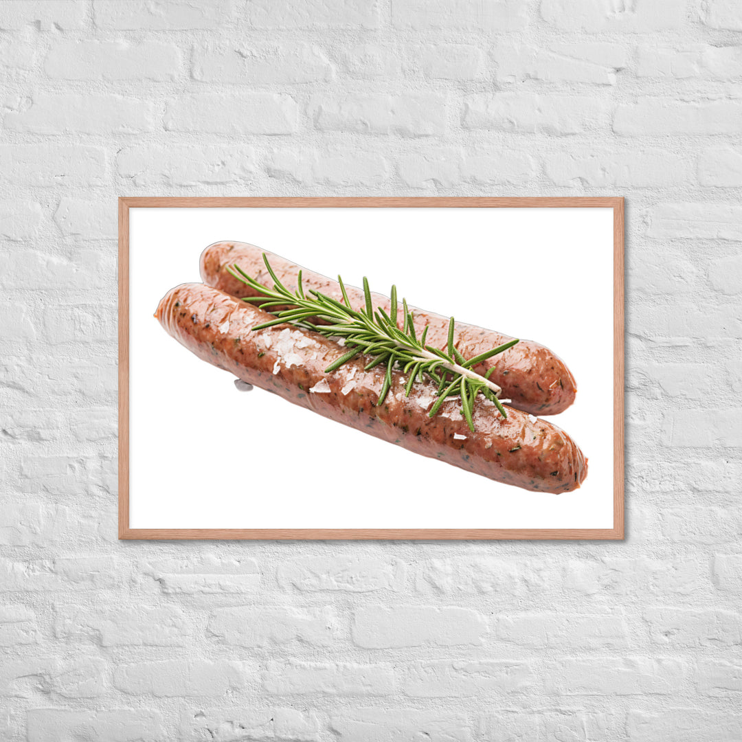 Lamb Sausage Framed poster 🤤 from Yumify.AI