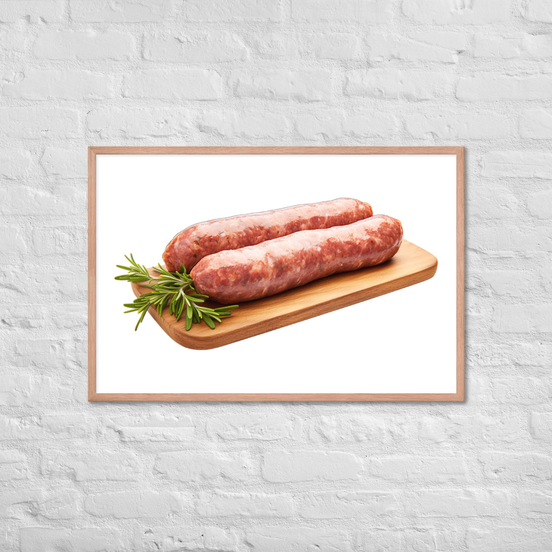 Lamb Sausage Framed poster 🤤 from Yumify.AI