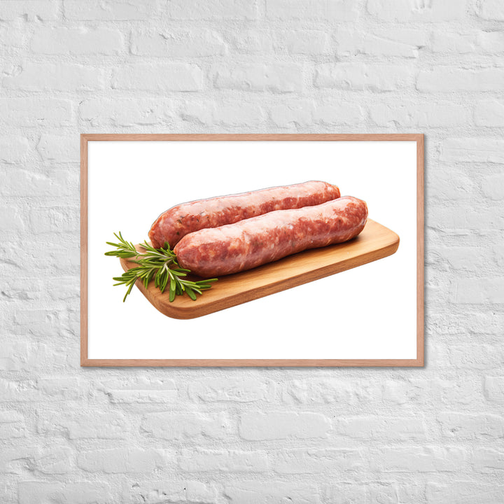 Lamb Sausage Framed poster 🤤 from Yumify.AI