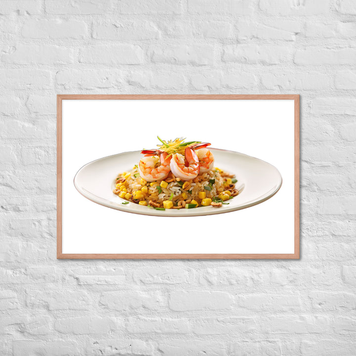 Shrimp Fried Rice Framed poster 🤤 from Yumify.AI