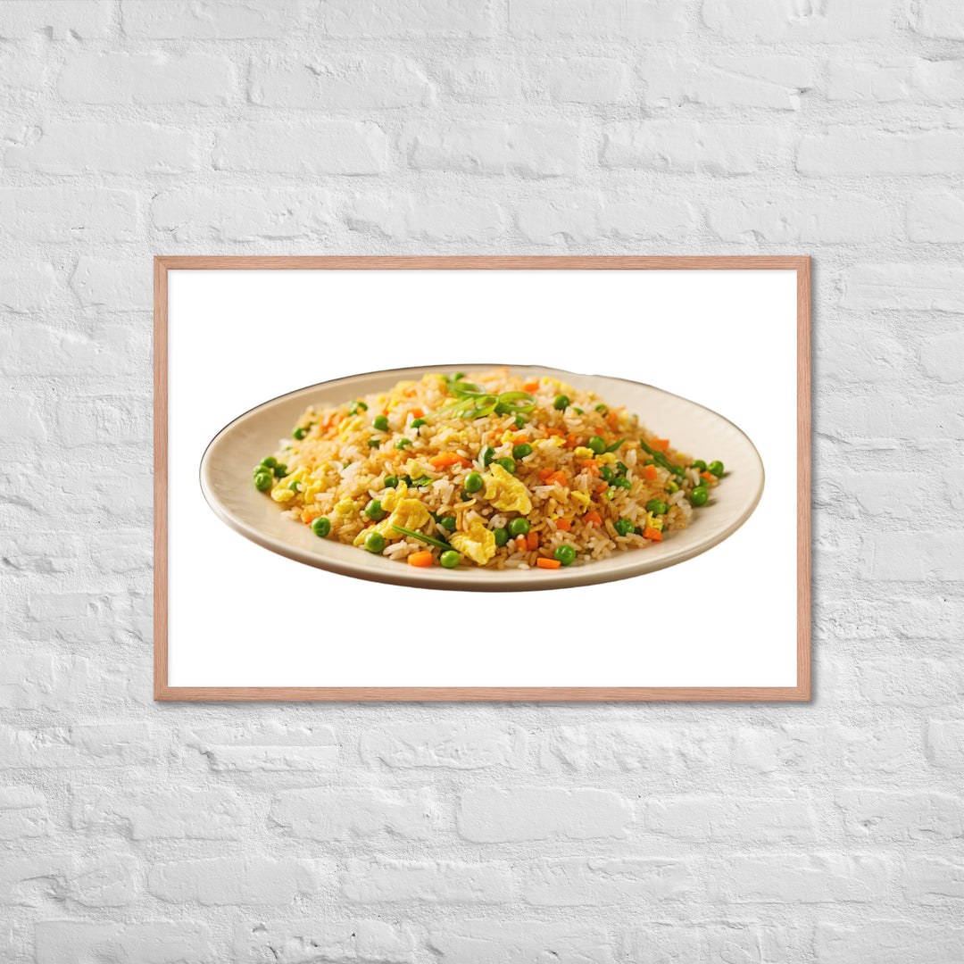 Classic Egg Fried Rice Framed poster 🤤 from Yumify.AI