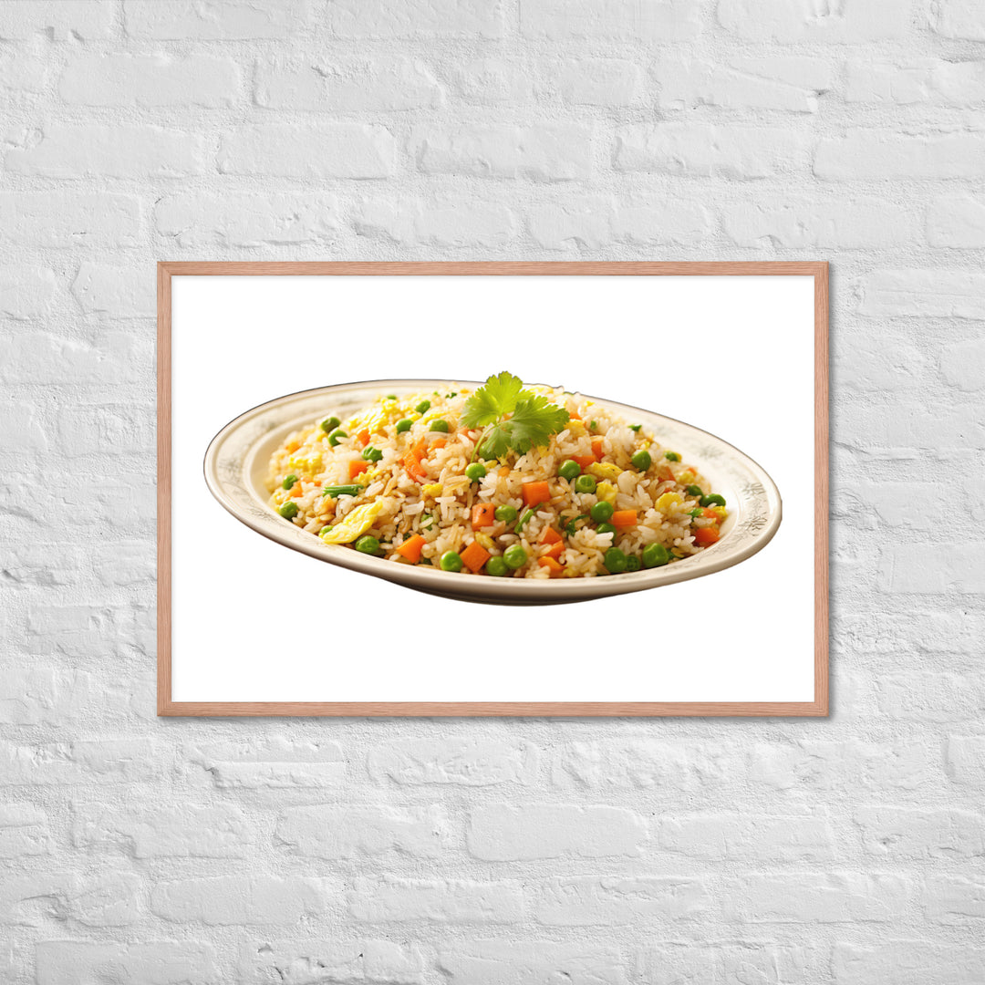 Classic Egg Fried Rice Framed poster 🤤 from Yumify.AI