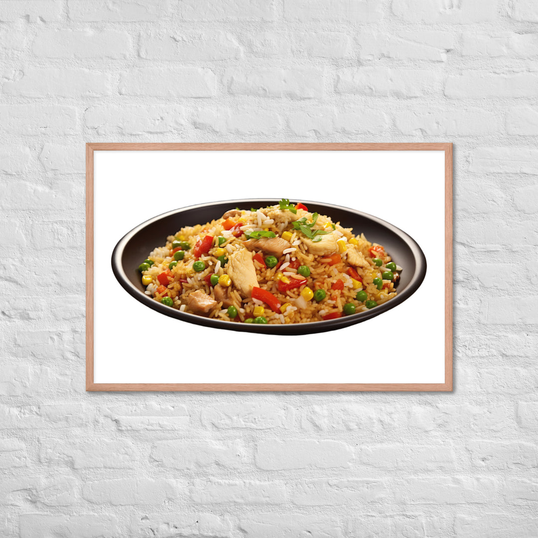 Chicken Fried Rice Framed poster 🤤 from Yumify.AI