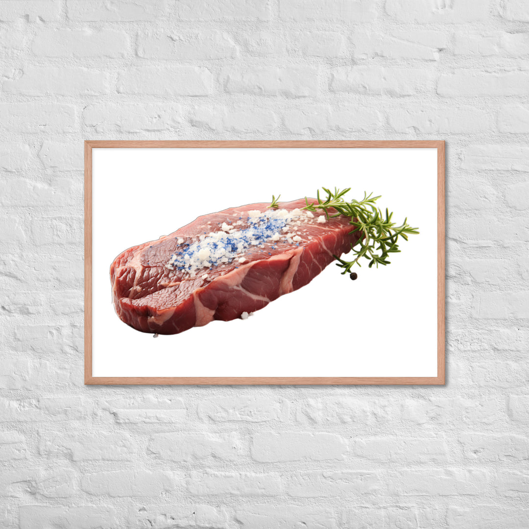 Blue Rare Steak Bliss Framed poster 🤤 from Yumify.AI