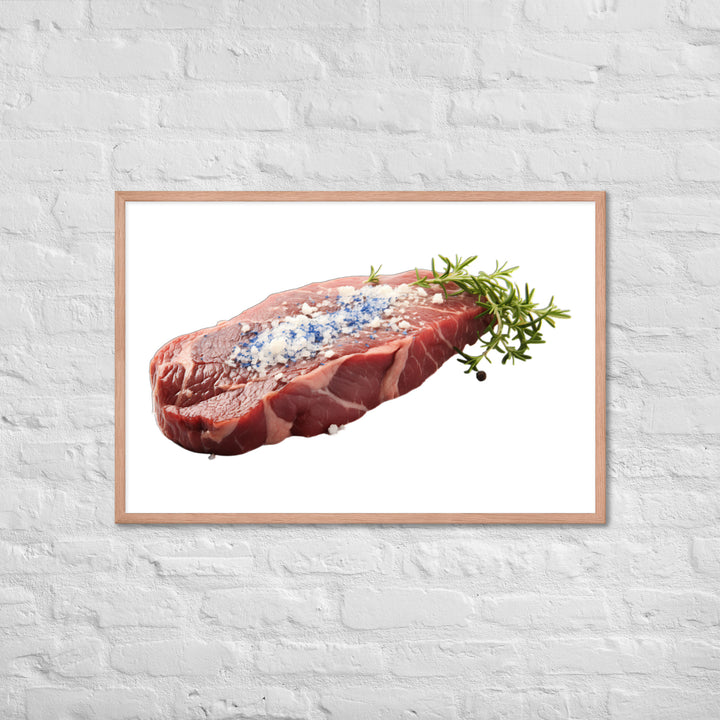 Blue Rare Steak Bliss Framed poster 🤤 from Yumify.AI