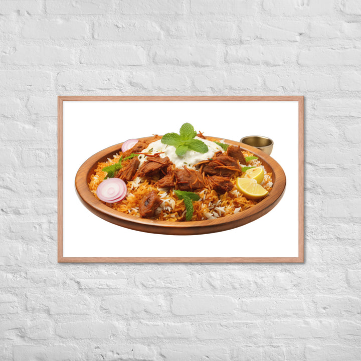 Mutton Biryani Platter Framed poster 🤤 from Yumify.AI