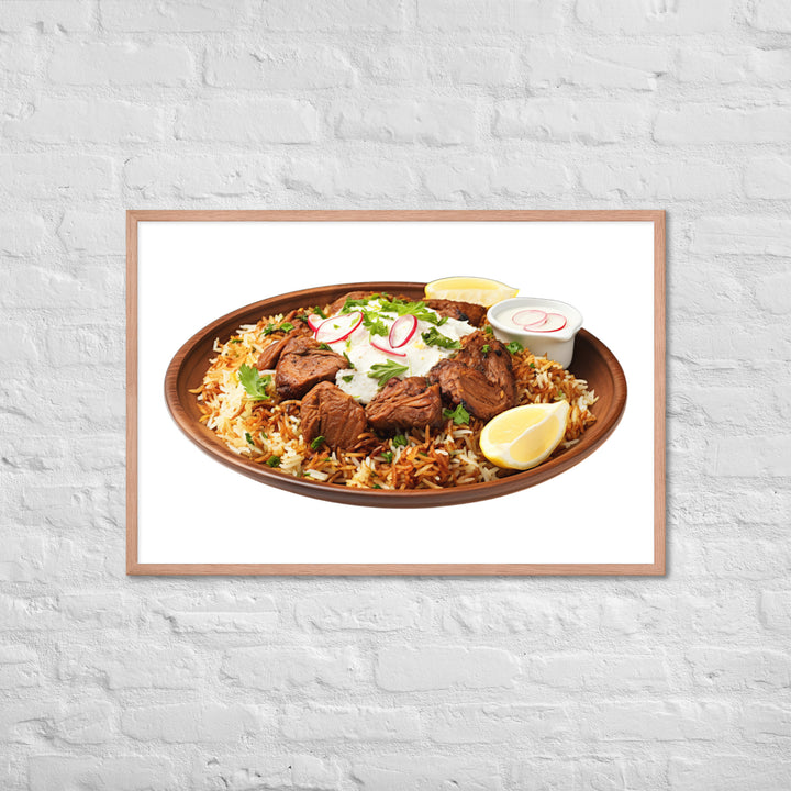 Mutton Biryani Platter Framed poster 🤤 from Yumify.AI