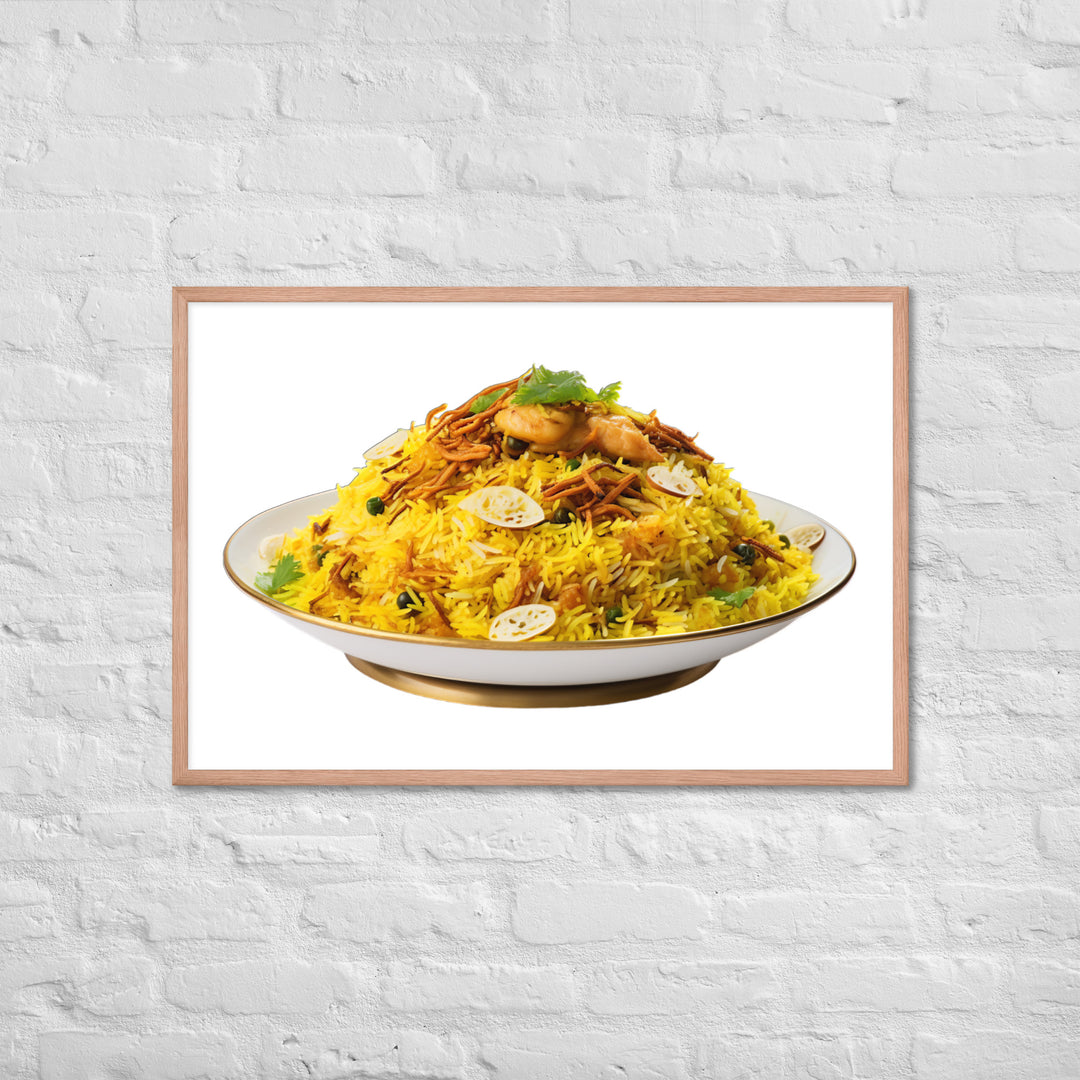 Layered Chicken Biryani Framed poster 🤤 from Yumify.AI