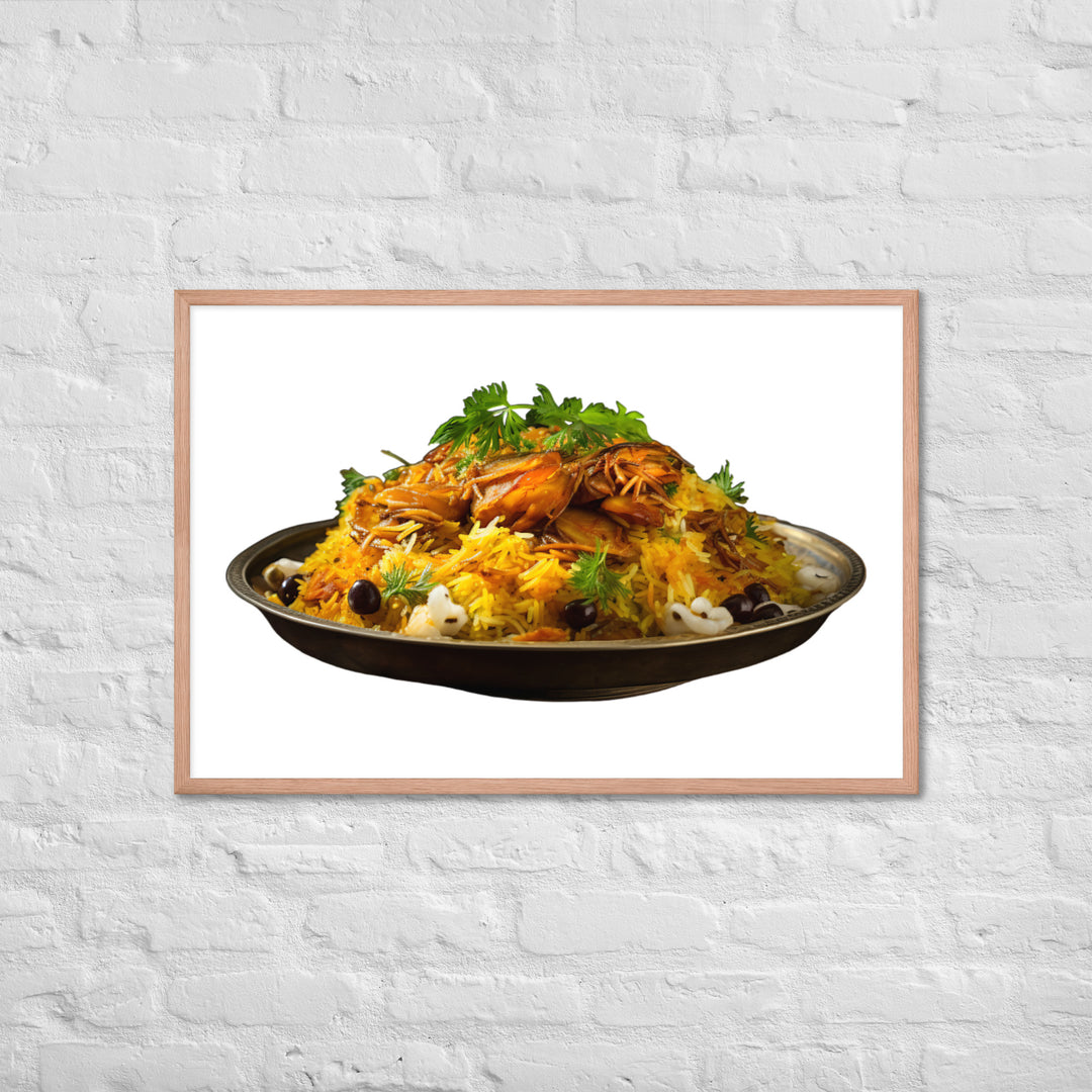 Layered Chicken Biryani Framed poster 🤤 from Yumify.AI