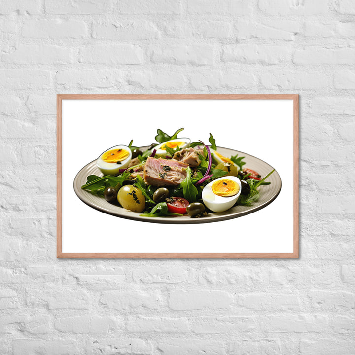 Tuna Nicoise Salad Framed poster 🤤 from Yumify.AI