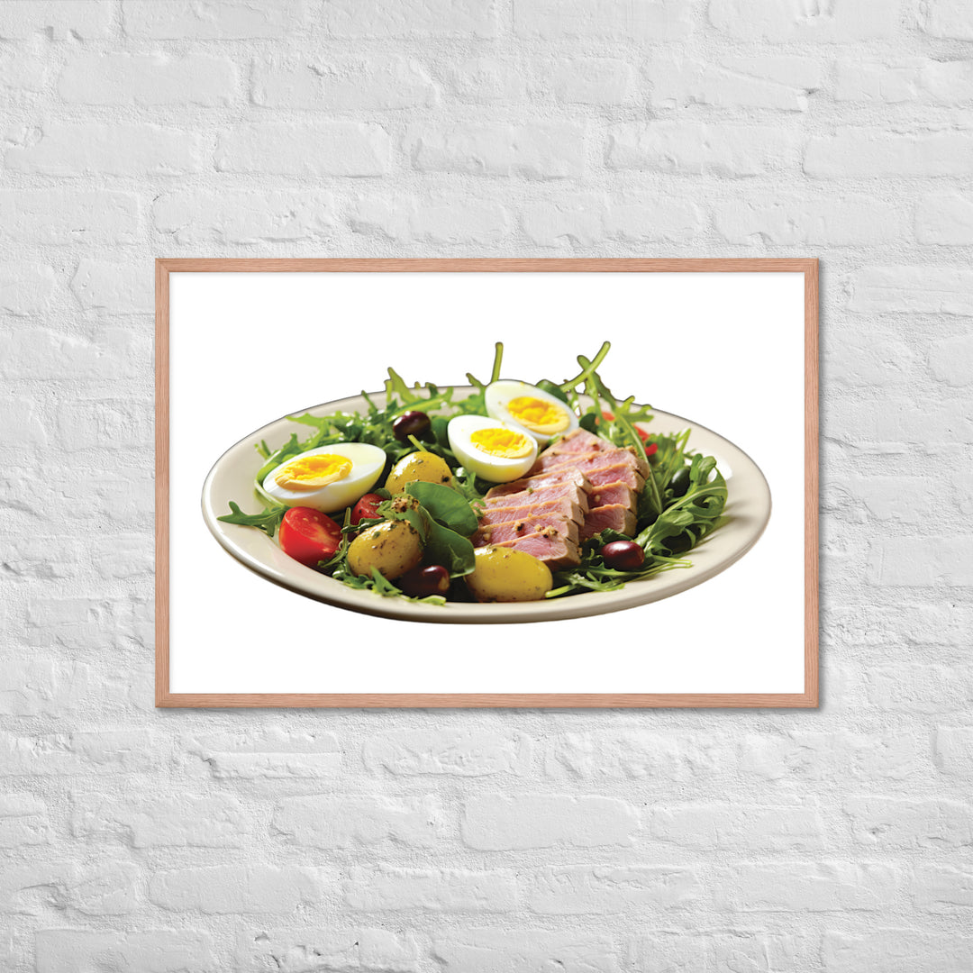 Tuna Nicoise Salad Framed poster 🤤 from Yumify.AI