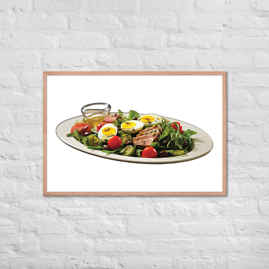 Tuna Nicoise Salad Framed poster 🤤 from Yumify.AI