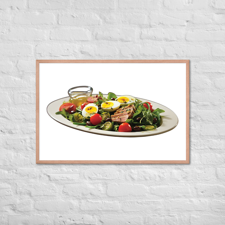 Tuna Nicoise Salad Framed poster 🤤 from Yumify.AI