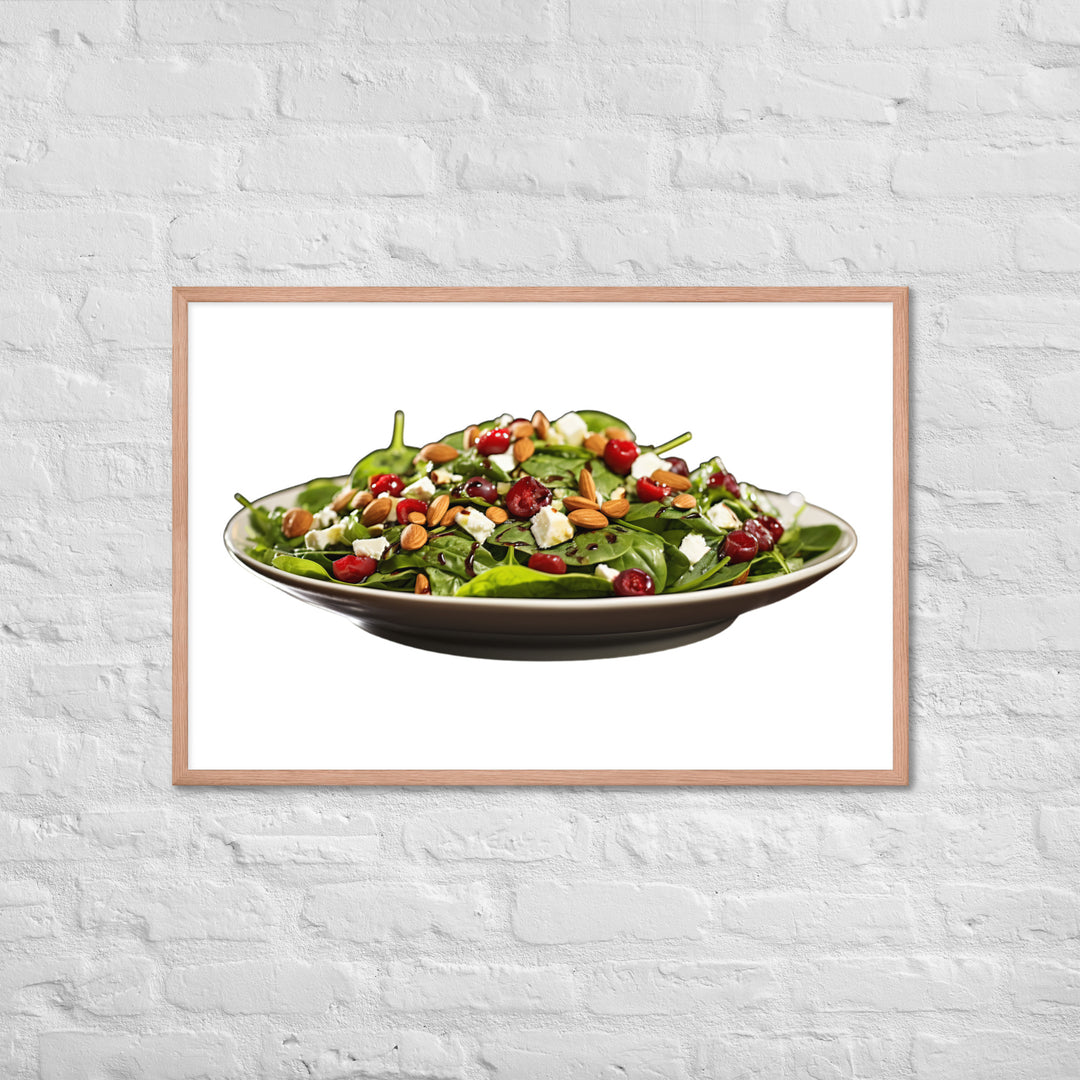 Spinach Salad Framed poster 🤤 from Yumify.AI