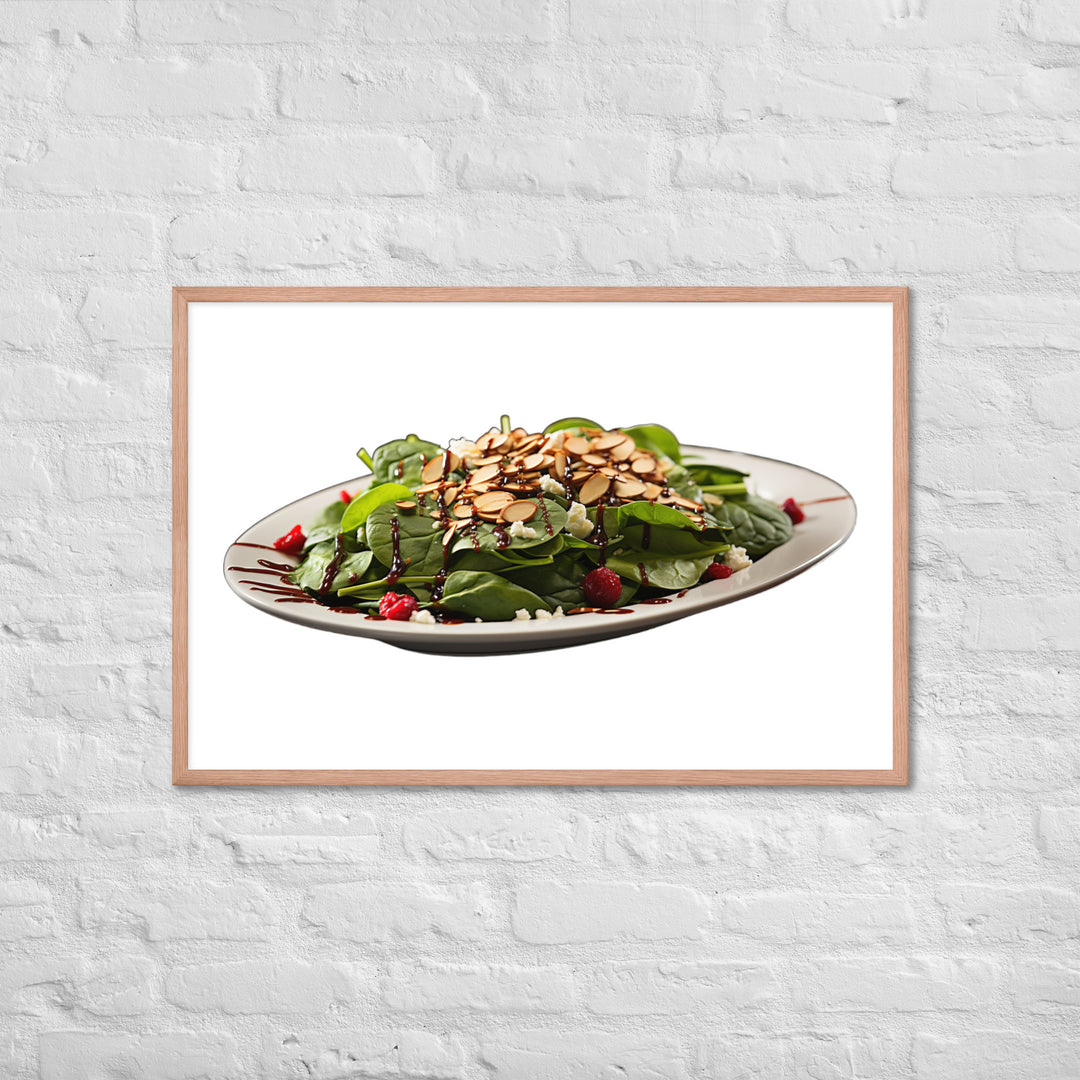 Spinach Salad Framed poster 🤤 from Yumify.AI