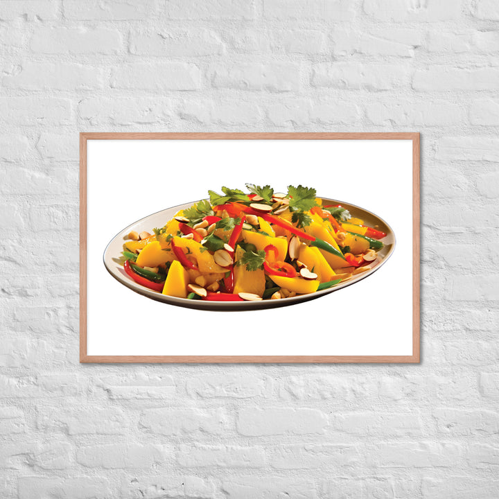 Thai Mango Salad Framed poster 🤤 from Yumify.AI