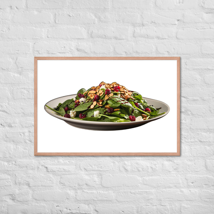 Spinach Salad Framed poster 🤤 from Yumify.AI