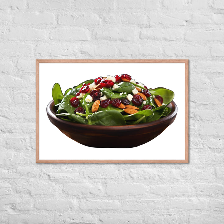 Spinach Salad Framed poster 🤤 from Yumify.AI