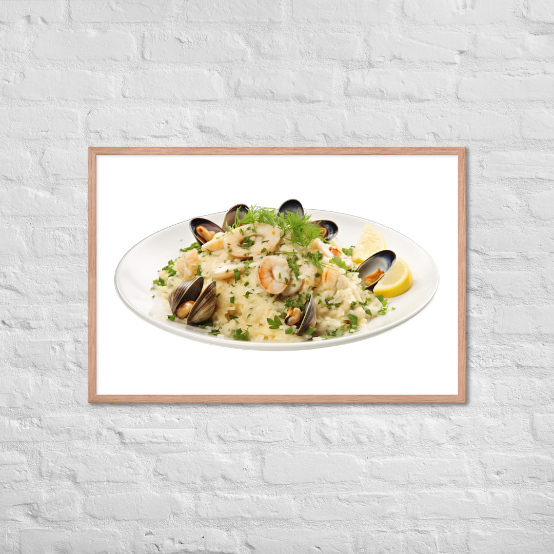 Seafood Risotto Framed poster 🤤 from Yumify.AI