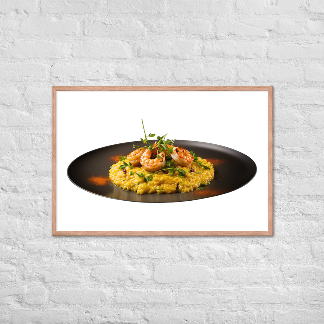 Saffron Risotto Framed poster 🤤 from Yumify.AI