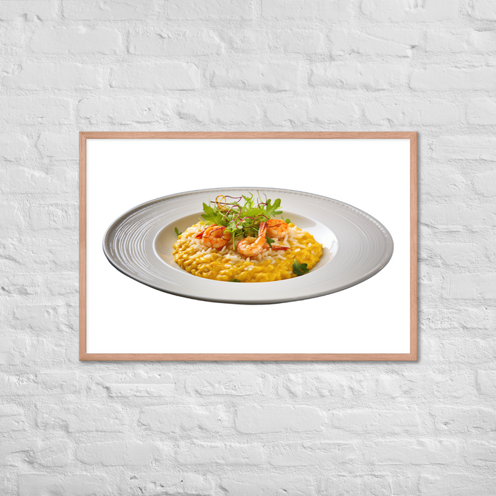 Saffron Risotto Framed poster 🤤 from Yumify.AI