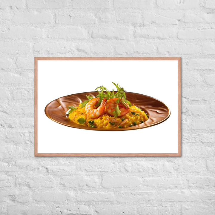 Saffron Risotto Framed poster 🤤 from Yumify.AI