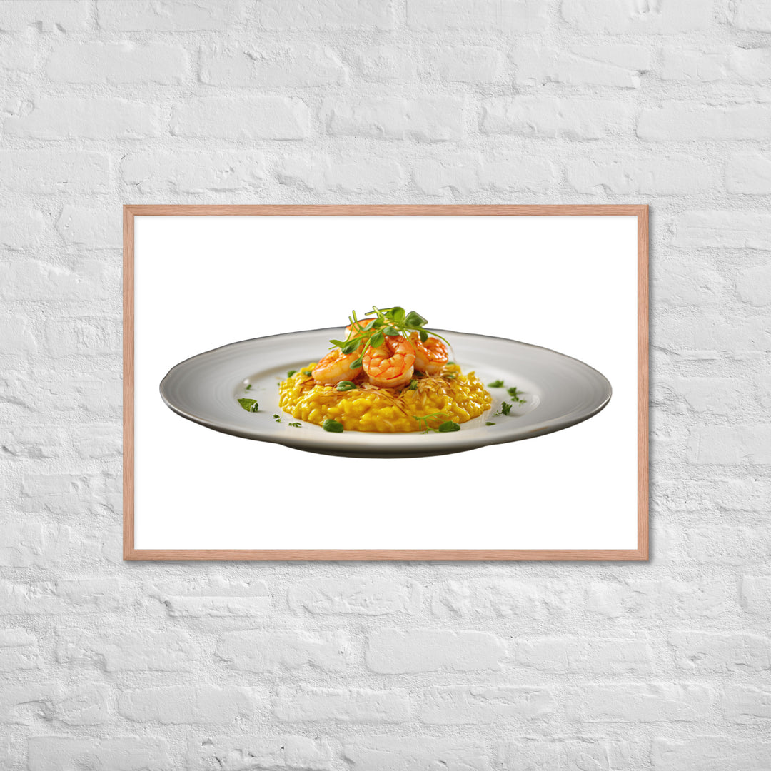 Saffron Risotto Framed poster 🤤 from Yumify.AI