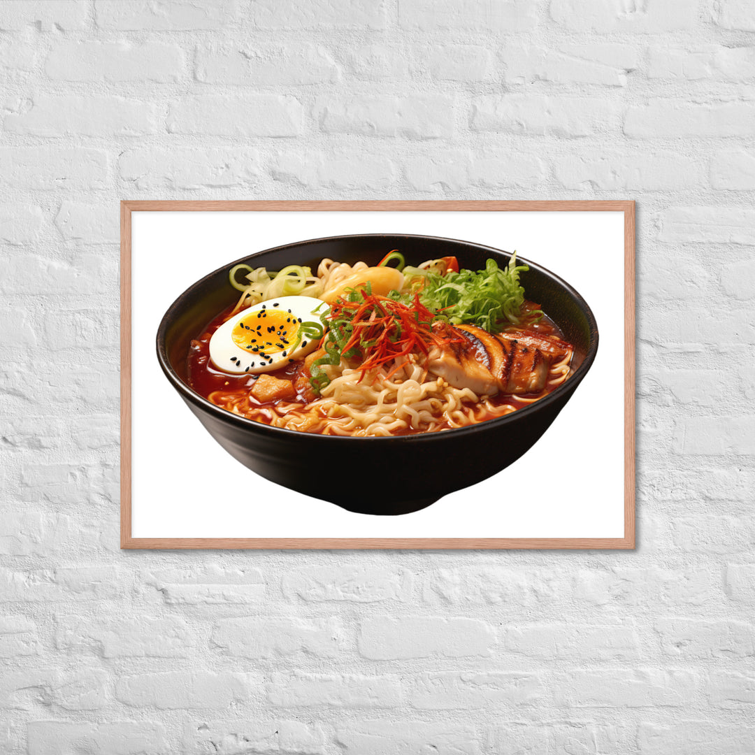 Spicy Miso Ramen Framed poster 🤤 from Yumify.AI