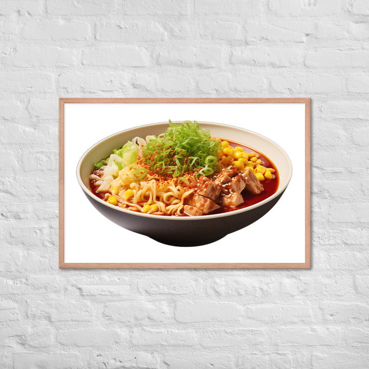 Spicy Miso Ramen Framed poster 🤤 from Yumify.AI