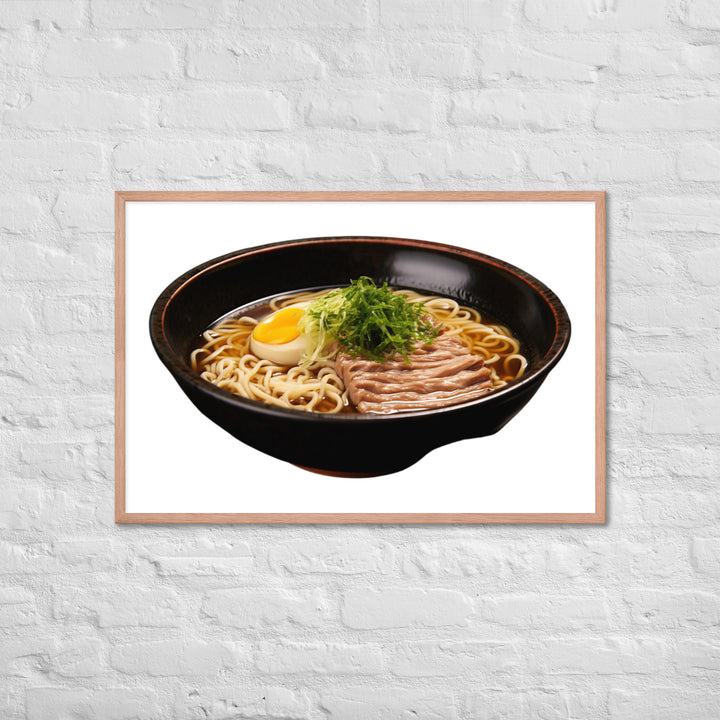 Cold Tsukemen Ramen Framed poster 🤤 from Yumify.AI