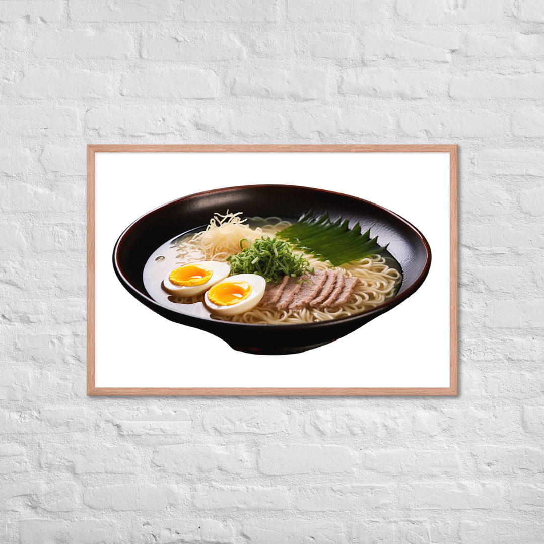 Cold Tsukemen Ramen Framed poster 🤤 from Yumify.AI