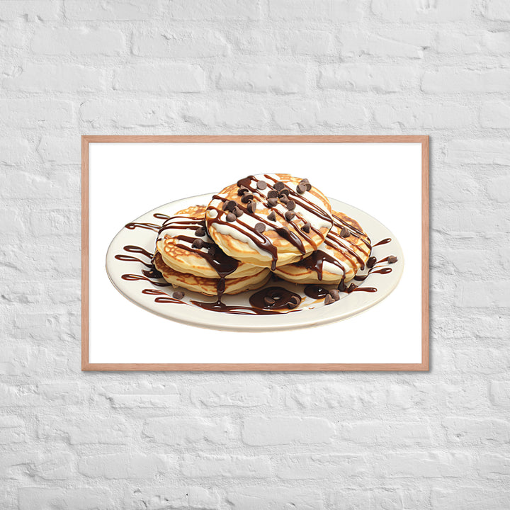 Chocolate Chip Pancakes Framed poster 🤤 from Yumify.AI