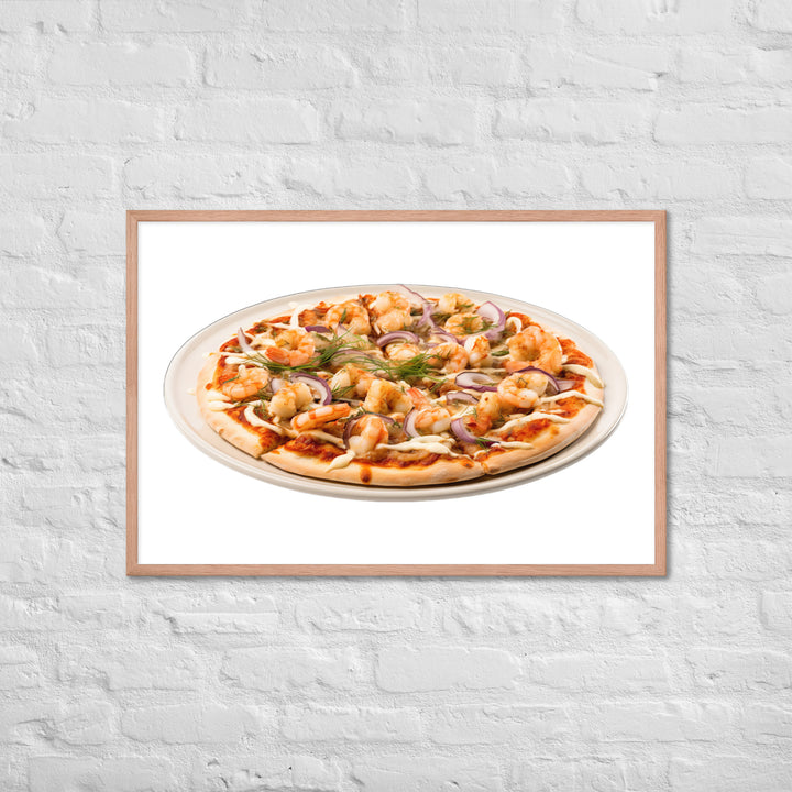 Seafood Supreme Pizza Framed poster 🤤 from Yumify.AI