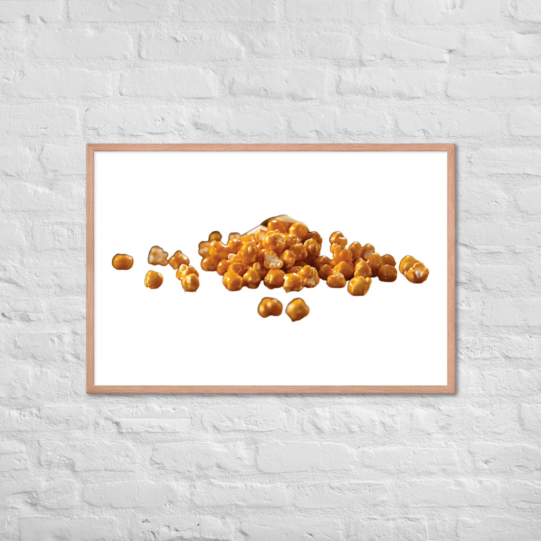 Caramel Coated Popcorn Framed poster 🤤 from Yumify.AI