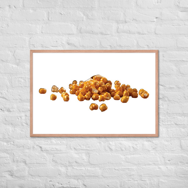 Caramel Coated Popcorn Framed poster 🤤 from Yumify.AI