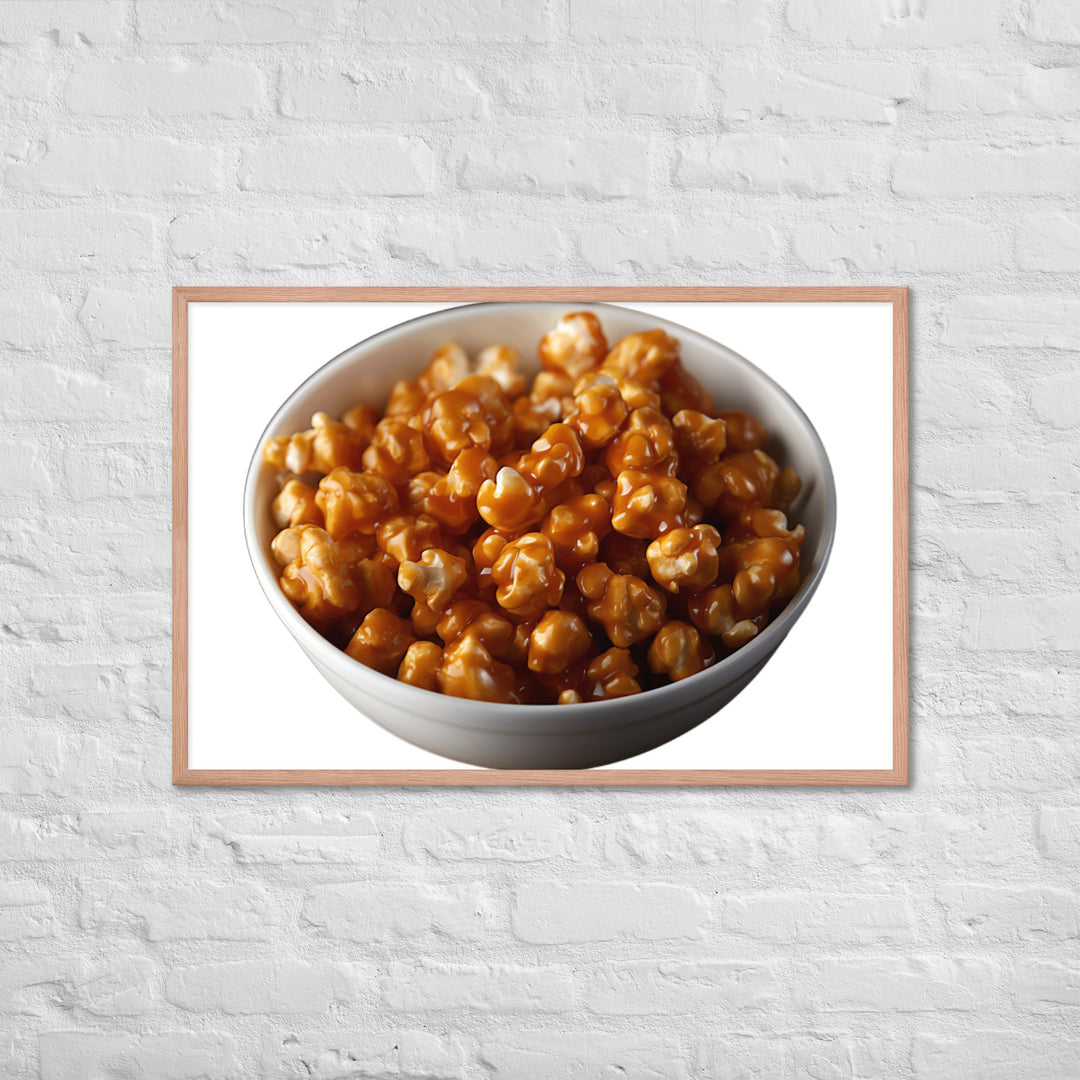 Caramel Coated Popcorn Framed poster 🤤 from Yumify.AI