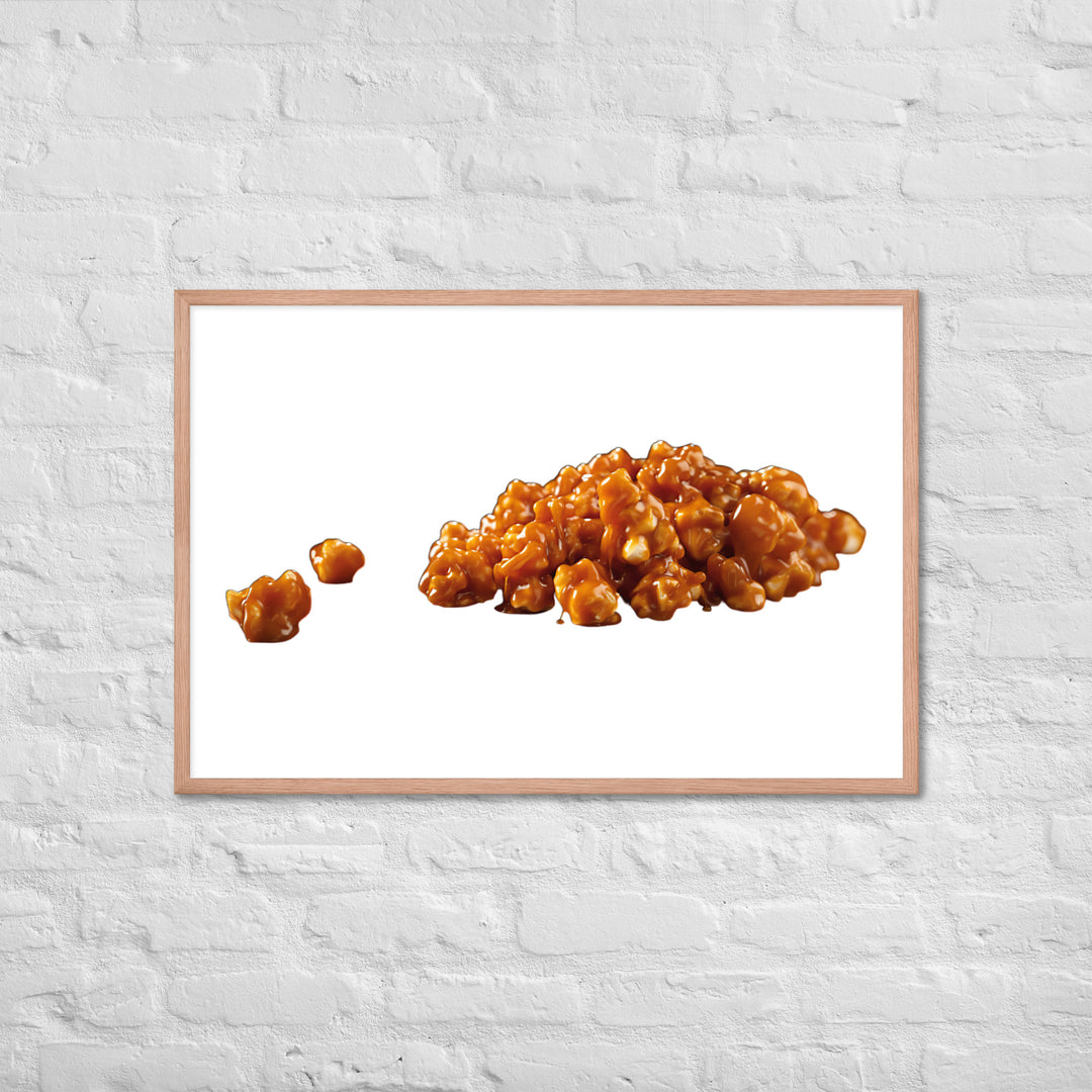 Caramel Coated Popcorn Framed poster 🤤 from Yumify.AI