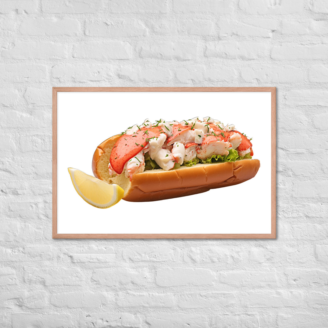 Lemon Zest Lobster Roll Framed poster 🤤 from Yumify.AI