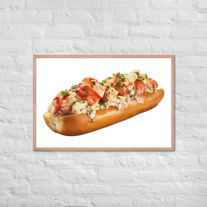 Garlic Butter Lobster Roll Framed poster 🤤 from Yumify.AI