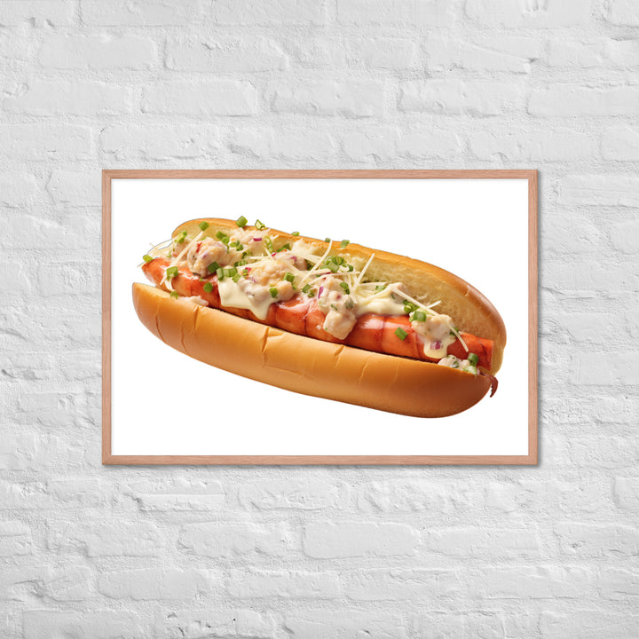 Classic Lobster Roll Framed poster 🤤 from Yumify.AI