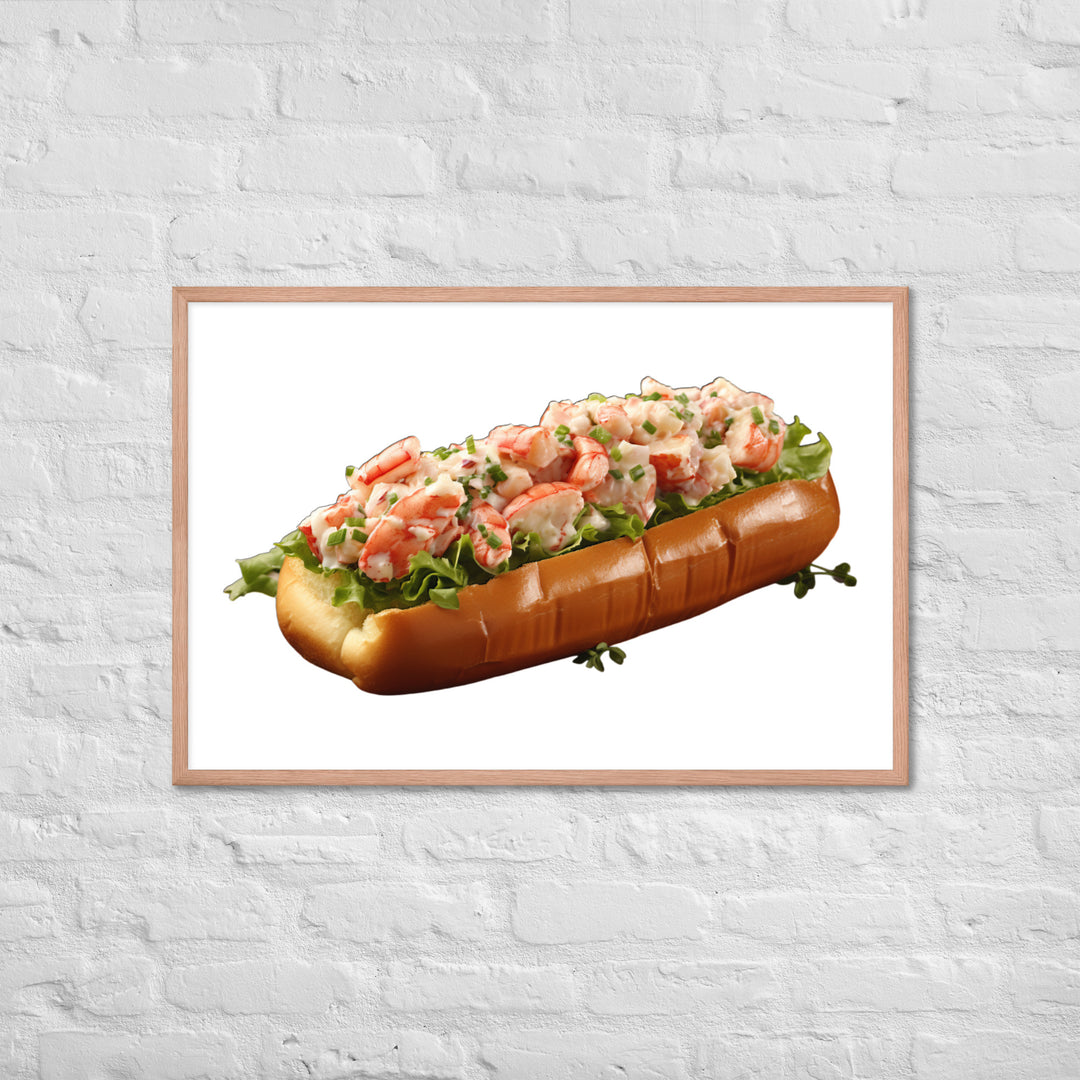 Classic Lobster Roll Framed poster 🤤 from Yumify.AI