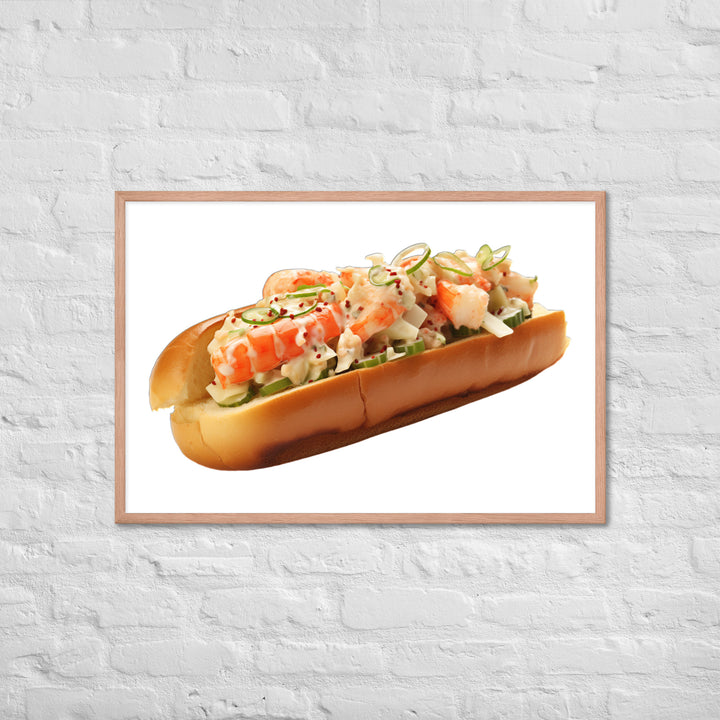 Classic Lobster Roll Framed poster 🤤 from Yumify.AI