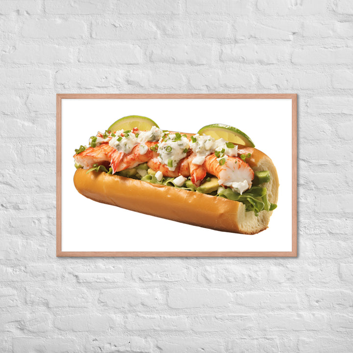 Avocado Lobster Roll Framed poster 🤤 from Yumify.AI