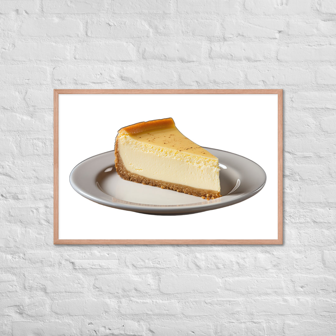 Classic New York Cheesecake Framed poster 🤤 from Yumify.AI