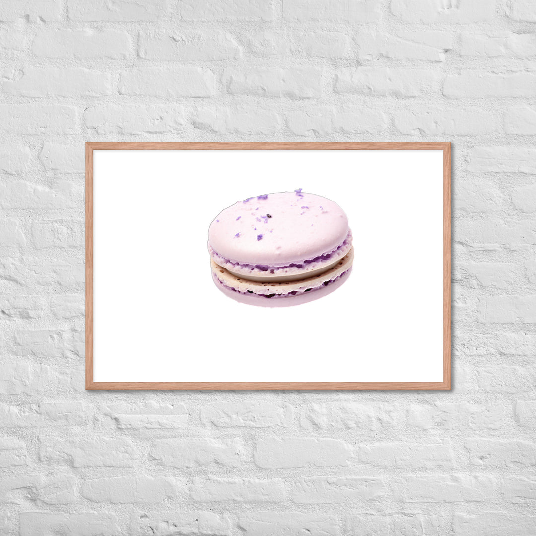 Lavender Macaron Framed poster 🤤 from Yumify.AI