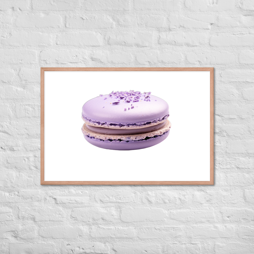 Lavender Macaron Framed poster 🤤 from Yumify.AI